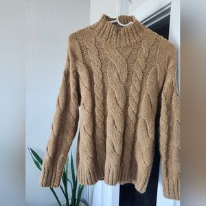 For The Republic Textured Knit Sweater in Tan
